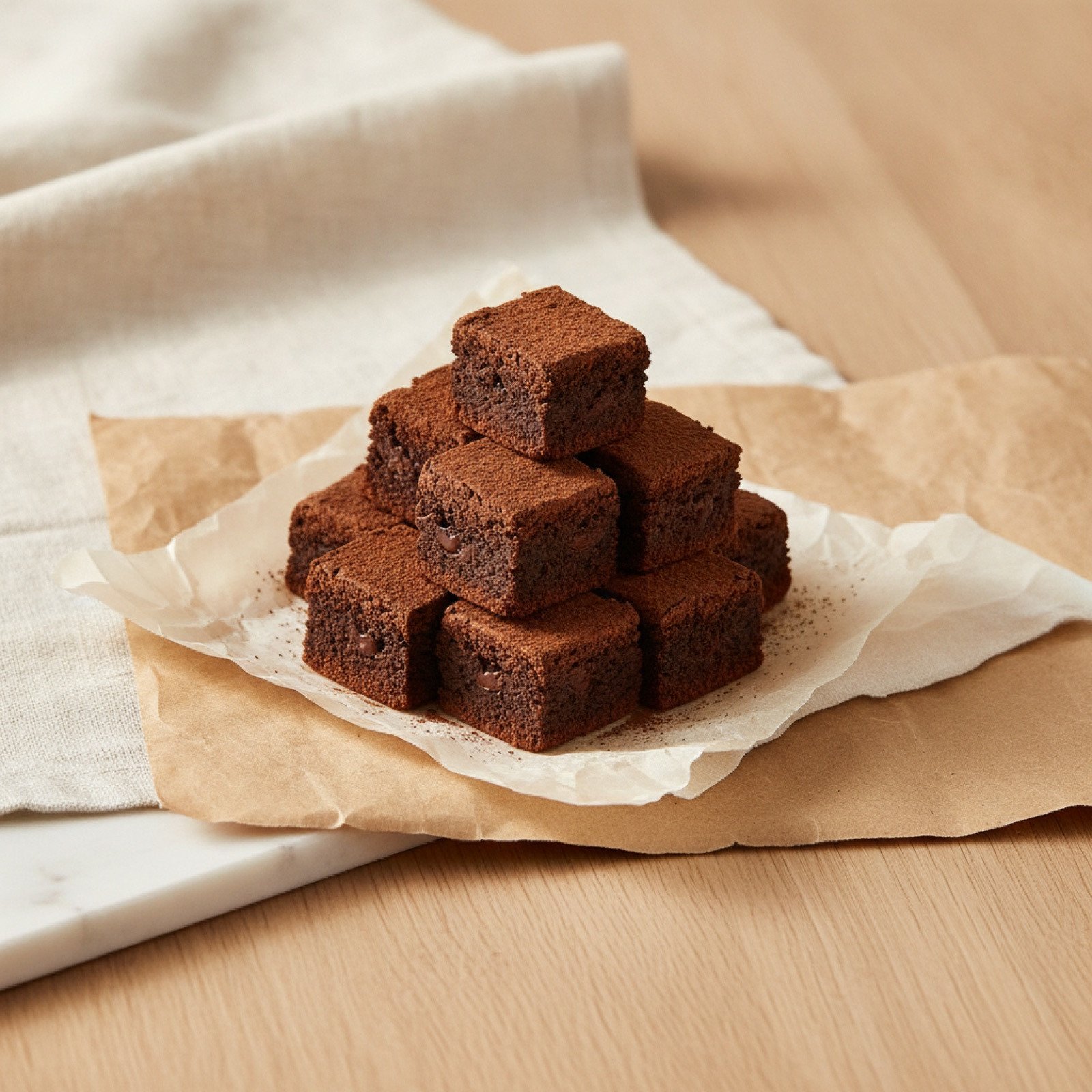 Double Chocolate Brownie Bites