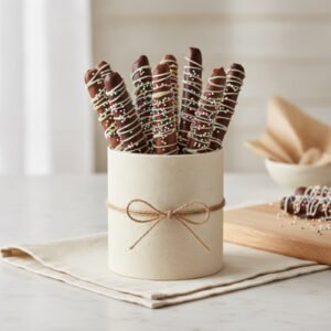 Chocolate-Dipped Pretzel Tin